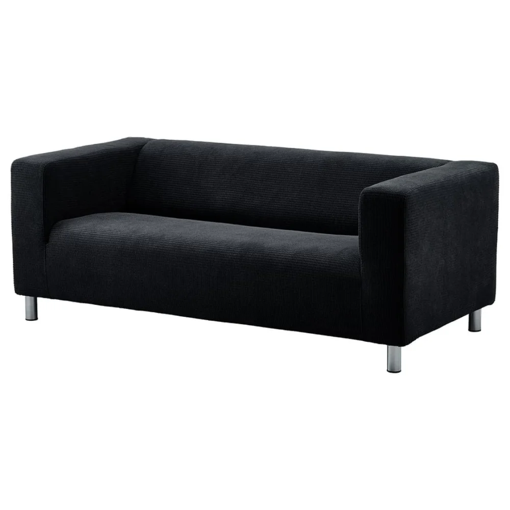 IKEA KLIPPAN Loveseat 2-seat Sofa Cover, Vansbro Black 605.441.69
